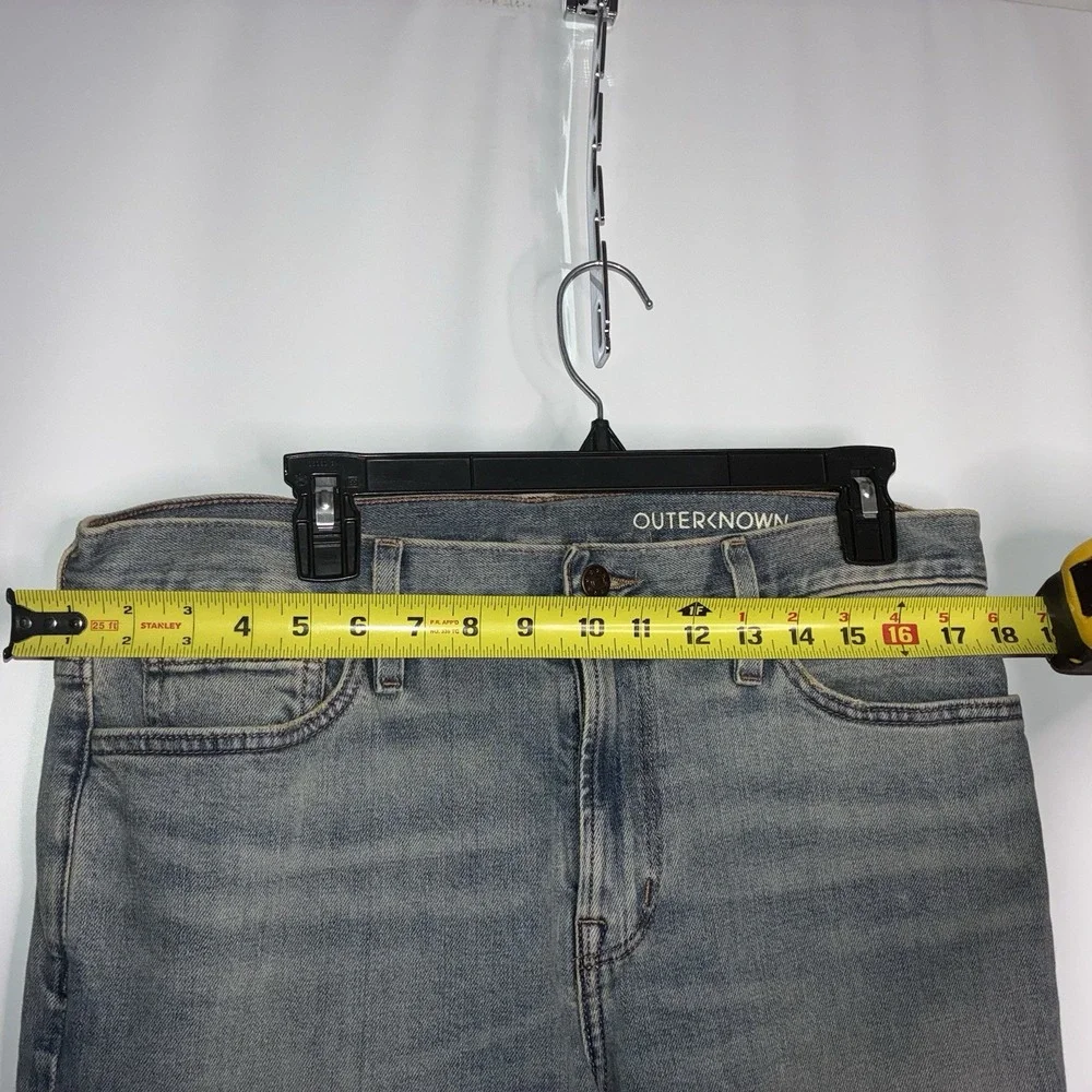 Outerknown Jeans Men's Size 33 x 30 SEA Jean OK Med Lt‎ Wash Blue Faded Shade F